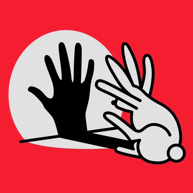 lapin d'ombre de main 2 clr