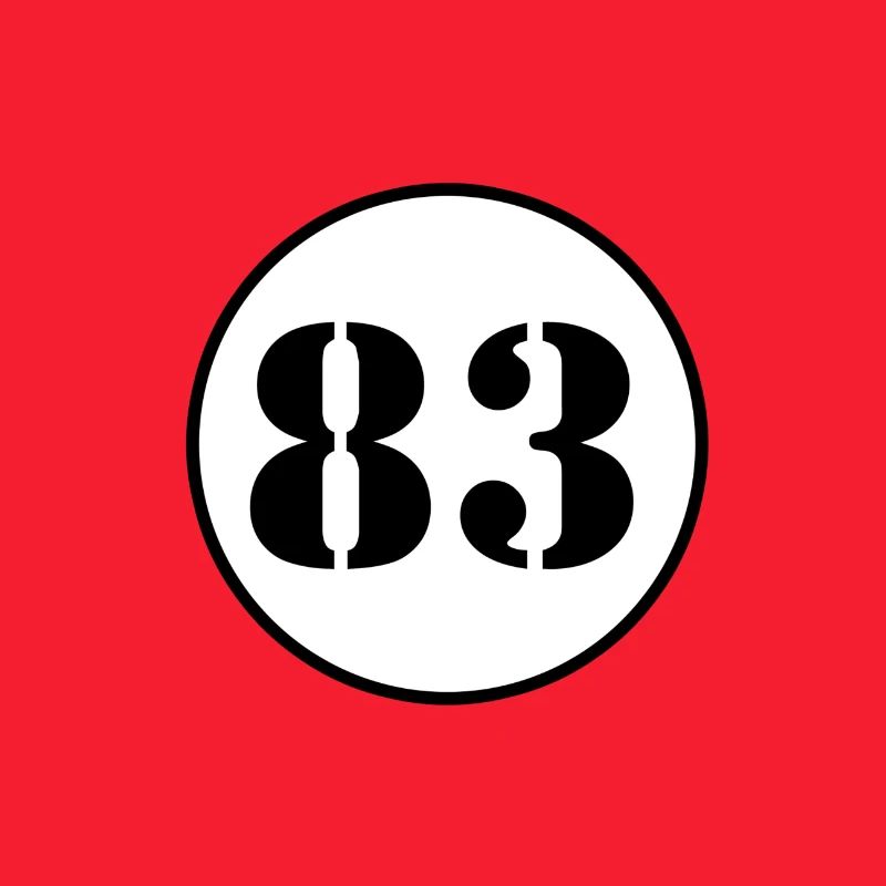 NUMBER 83 eighty three birthday gift