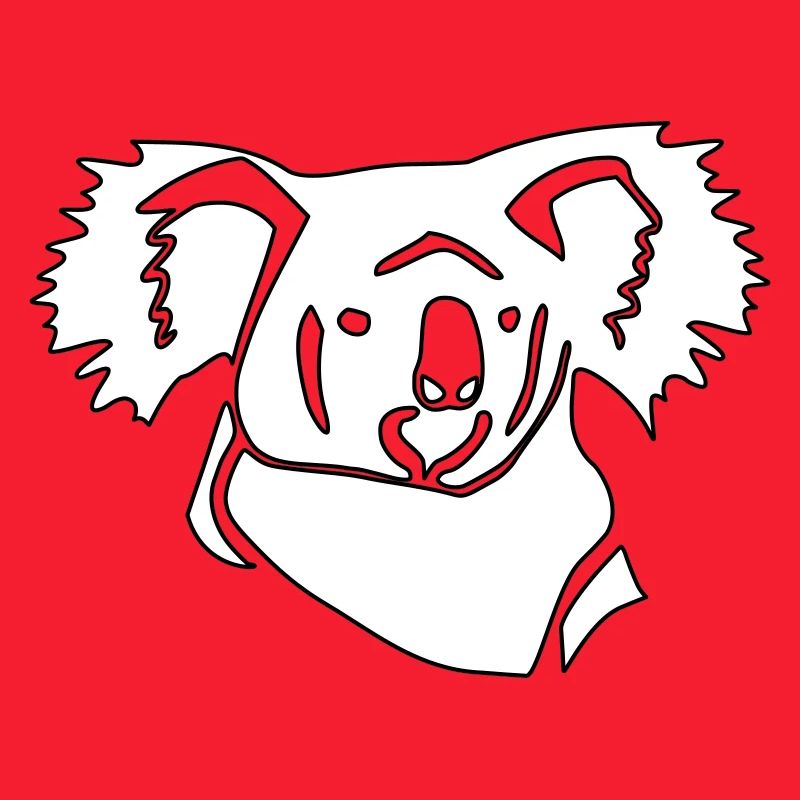 Dessin au trait de koala