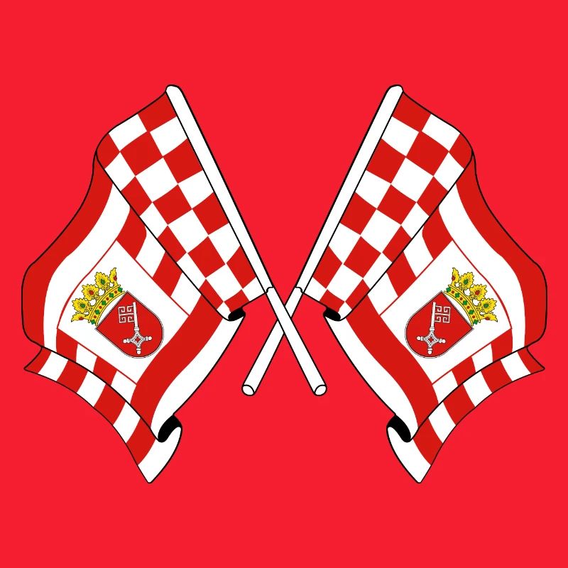Deux drapeaux Brême