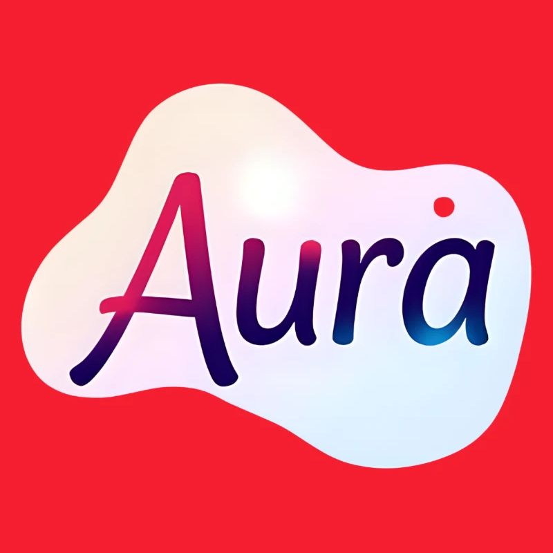 Aura – Design Typographique Coloré Moderne