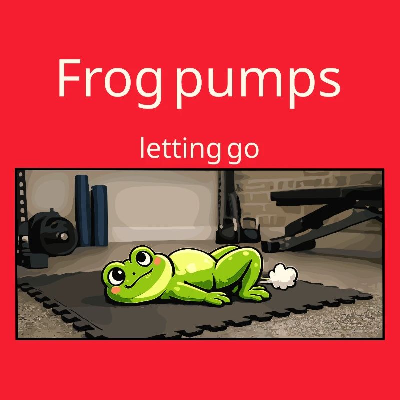 Frog Pumps Letting Go Frog Workout Saying
