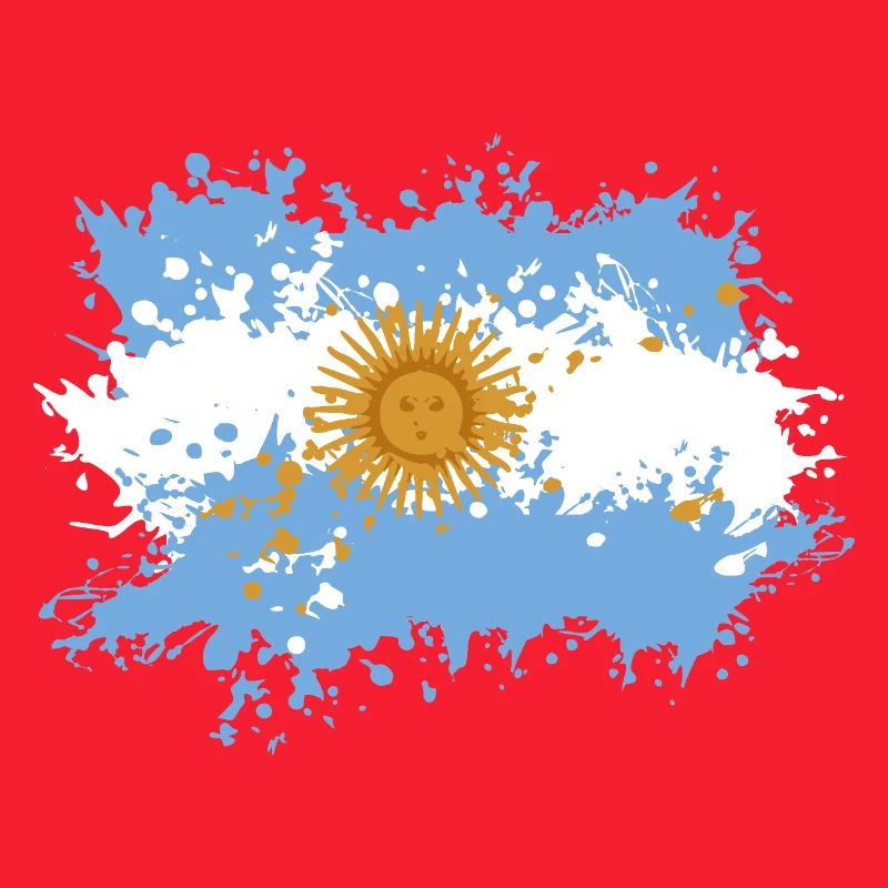 Éclaboussure du drapeau argentin