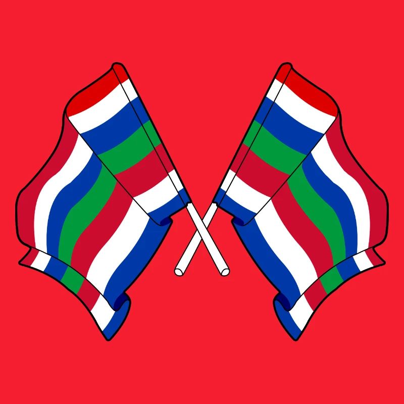 Crossed Schier Flags – Island Pride