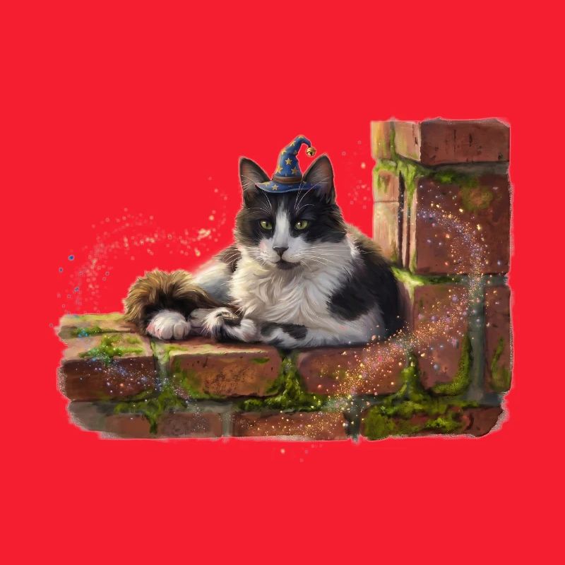 Le Sorcier Chat sur le Mur