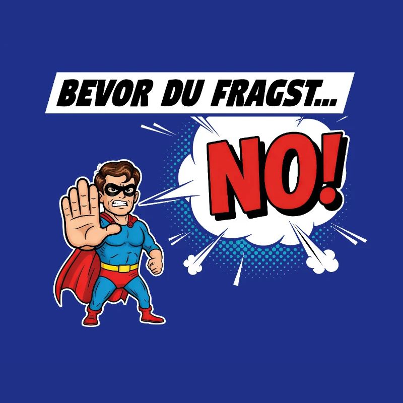 Superheroic Warning Comic Design