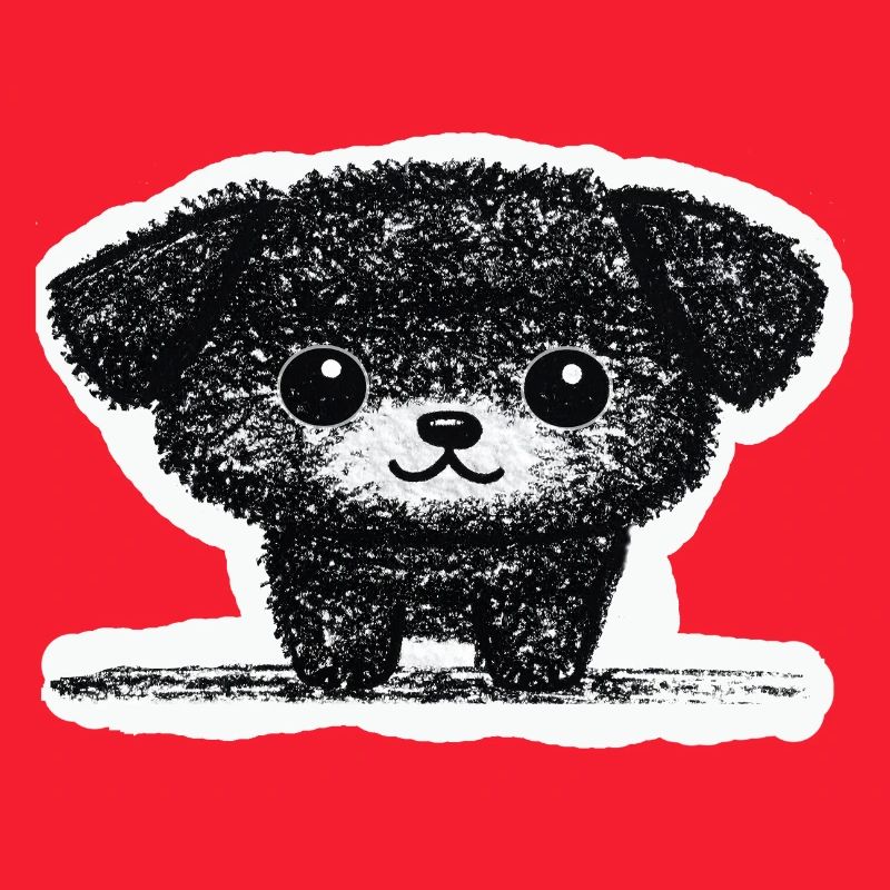 Petit chiot (gris)