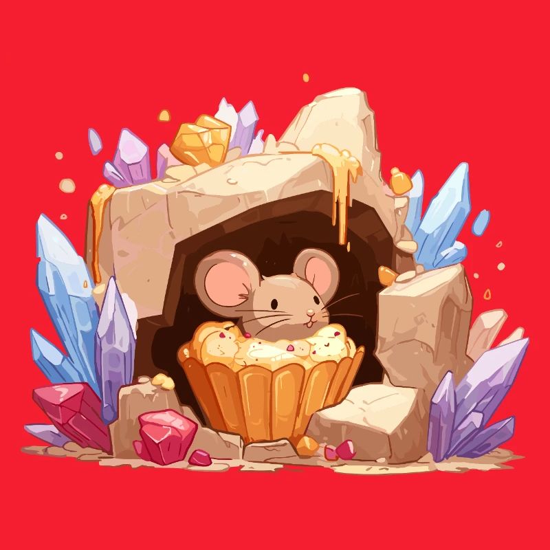 Crystal Cave Mouse Cake