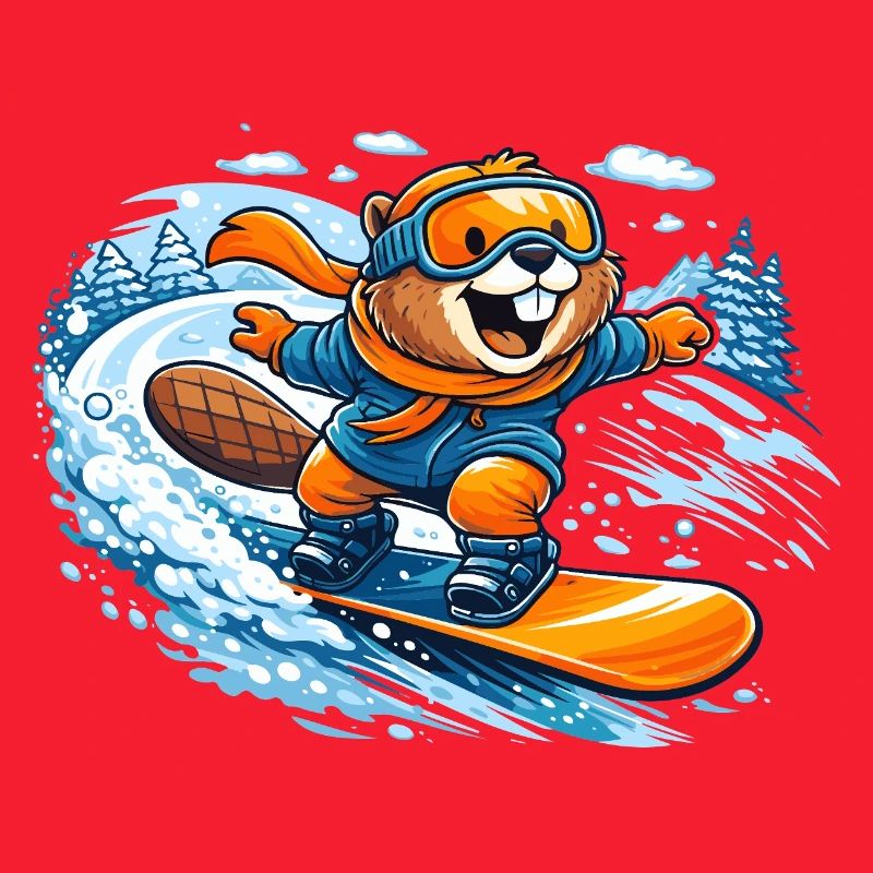 Biber Snowboard Winter
