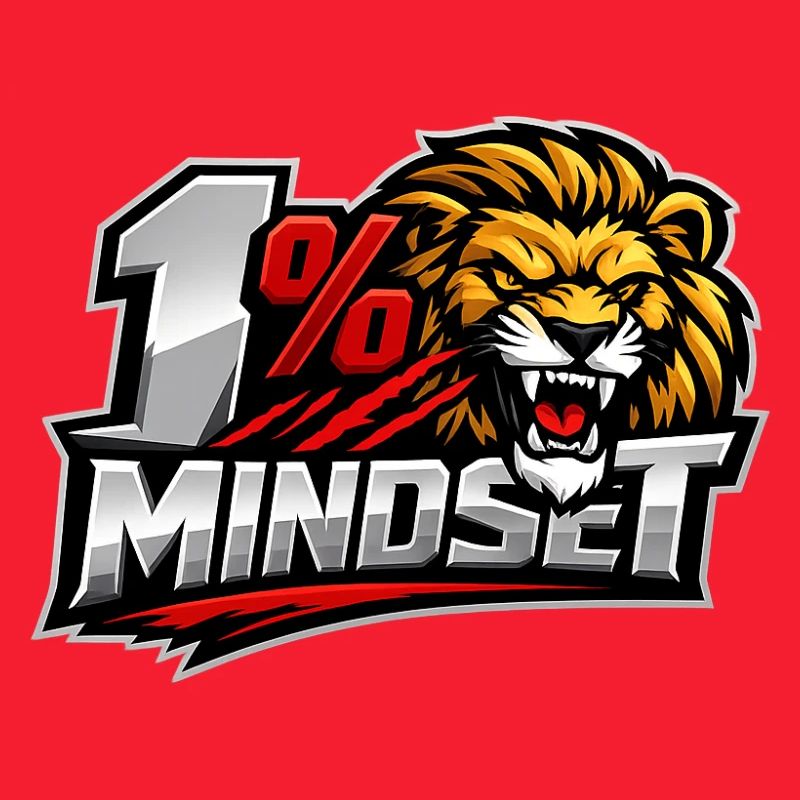 1% Mindset Löwen-Logo