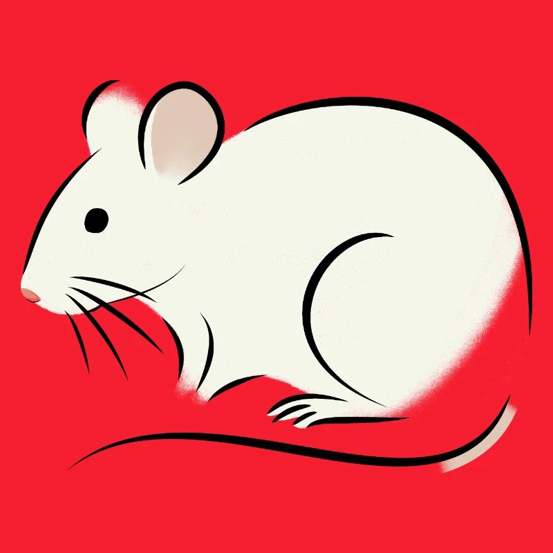 rat blanc