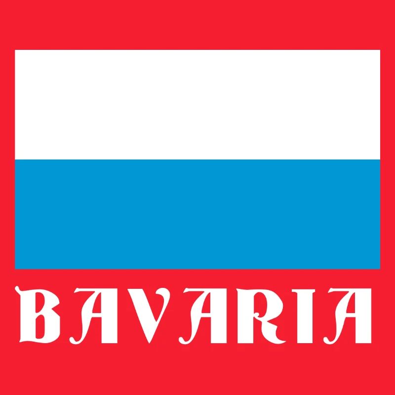 Bavaria Flagge mit gotischem Text