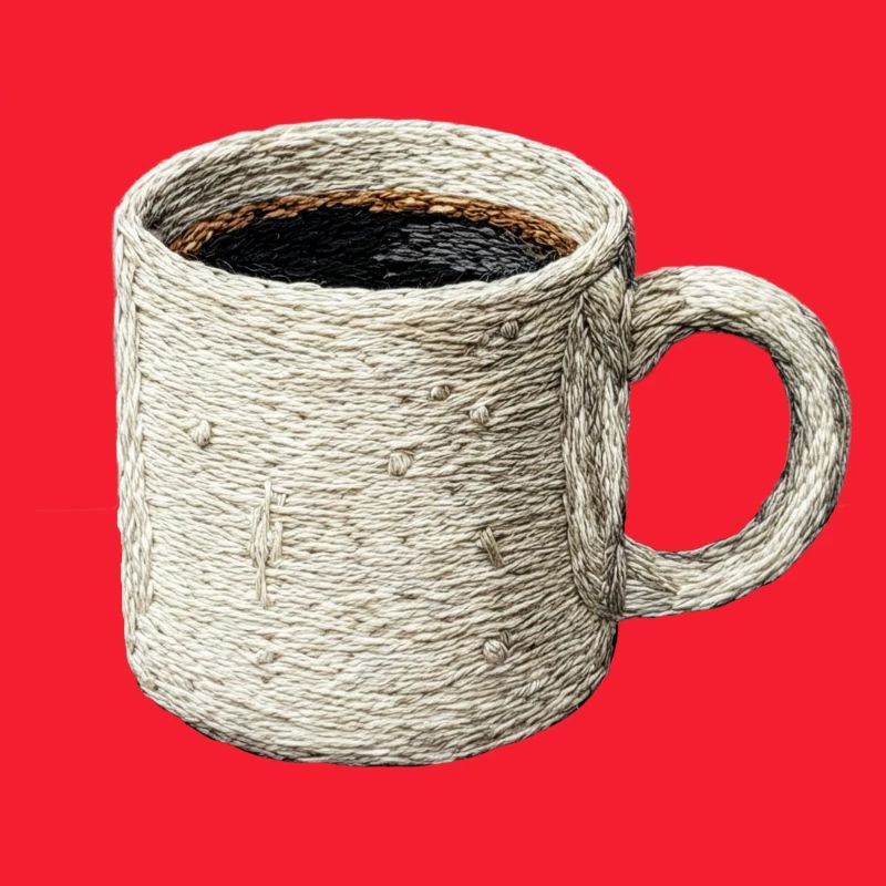 Embroidered filter coffee – lungo (printed)