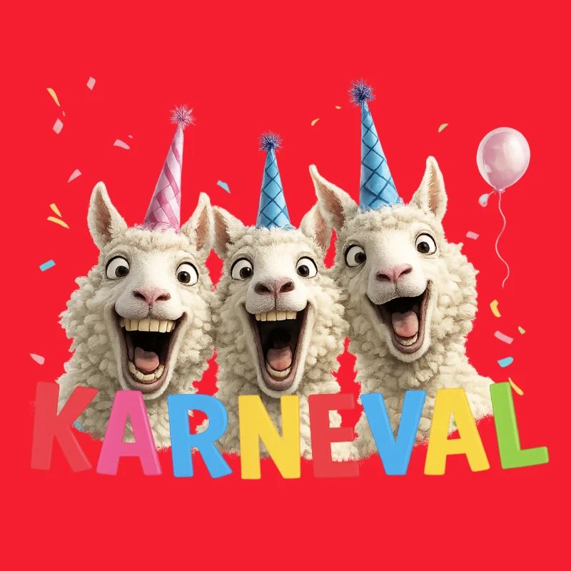 Trio de moutons du carnaval