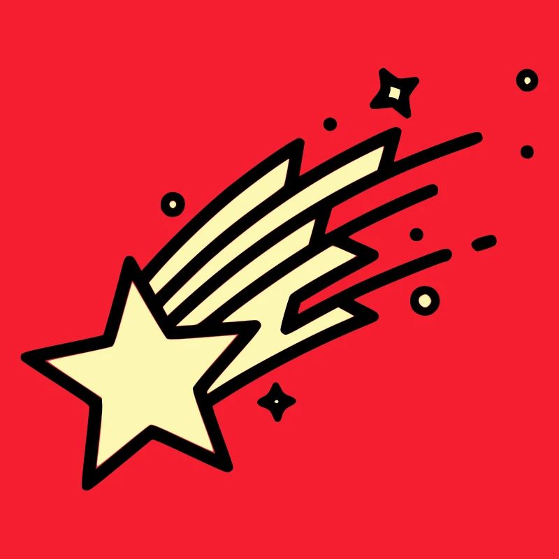  Sternschnuppe Komet Comic