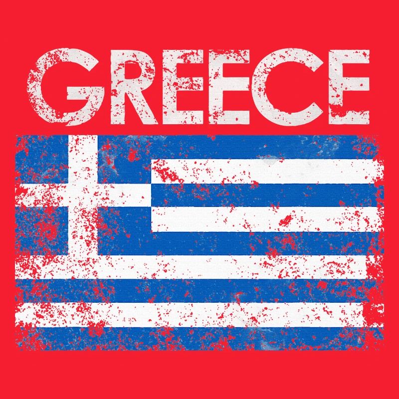 Graphique du drapeau de la Grèce en détresse