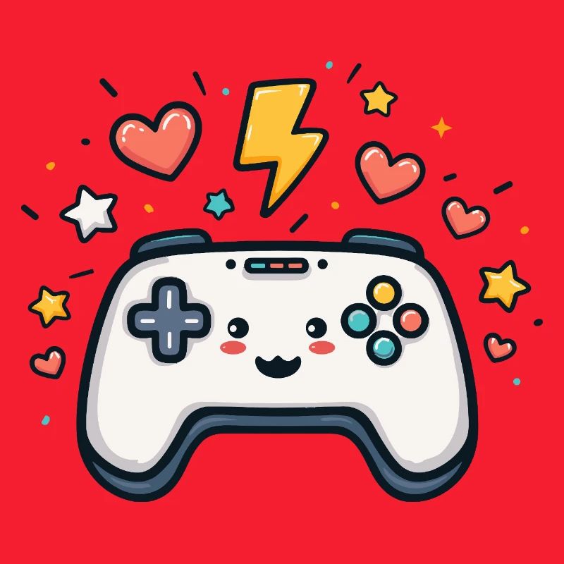 Kawaii Game Controller Sparkling