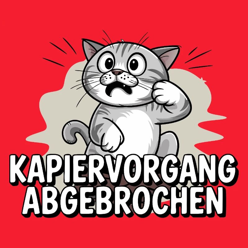 Processus de copie abandonné – chat confus