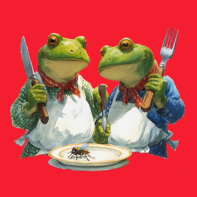 Froschköche im Kochduell