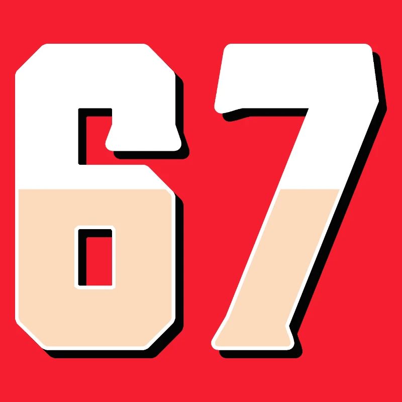6 7 – Trendy minimalist text design,