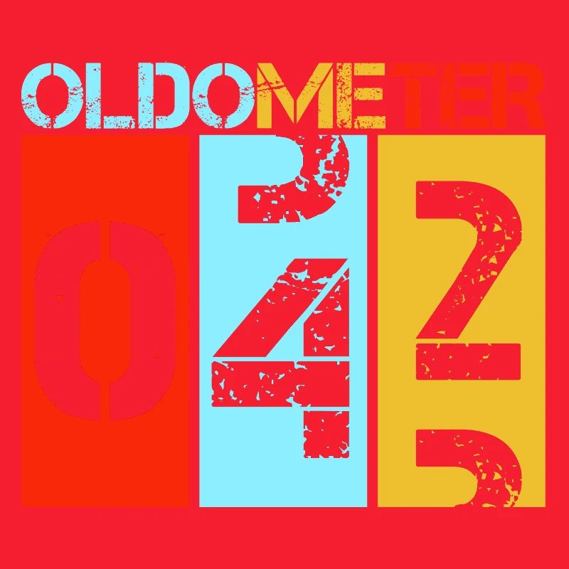 Oldometer 42 Rétro Vintage 42 Design pour le 42e anniversaire