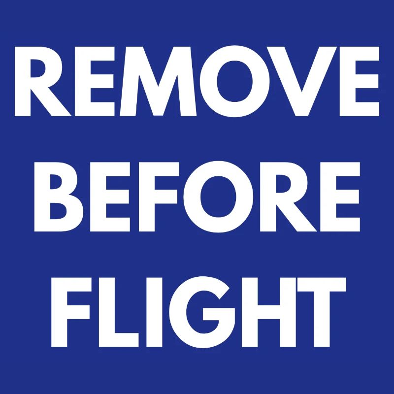 REMOVE BEFORE FLIGHT