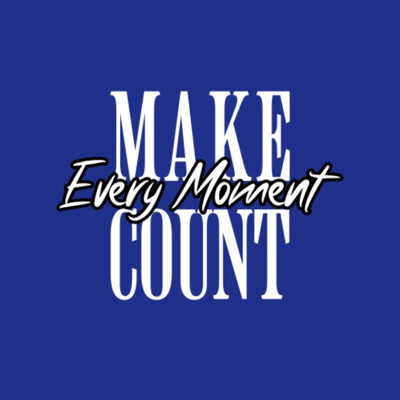 Chaque instant compte la typographie