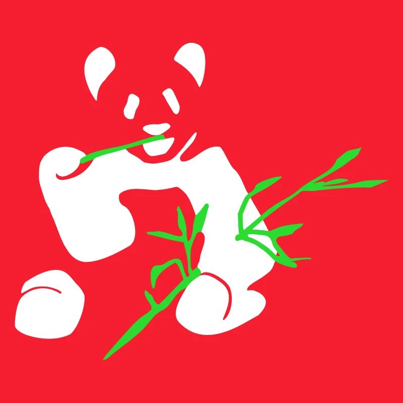 Panda avec bambou