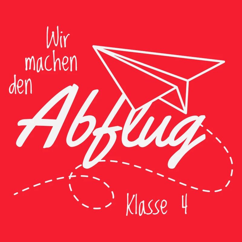 Abschlussshirt Grundschule Abflug