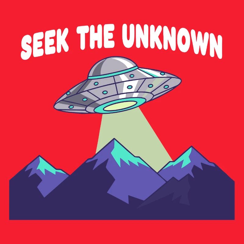 UFO over mountain ranges