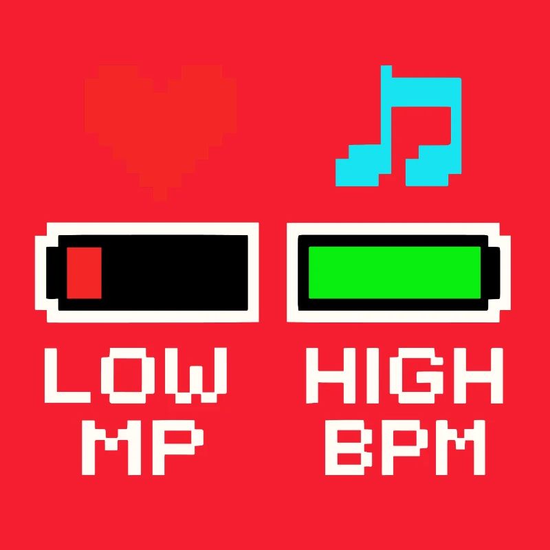 LOW MP HIGH BPM Pixel Art Gaming Music