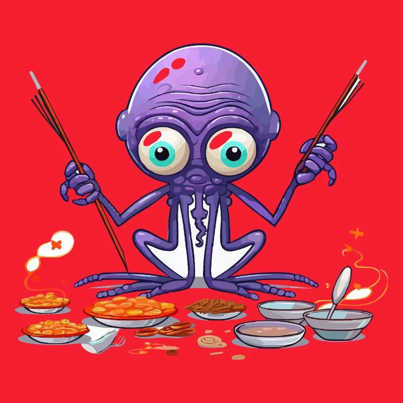 Der Algen-Octopus Küchenchef