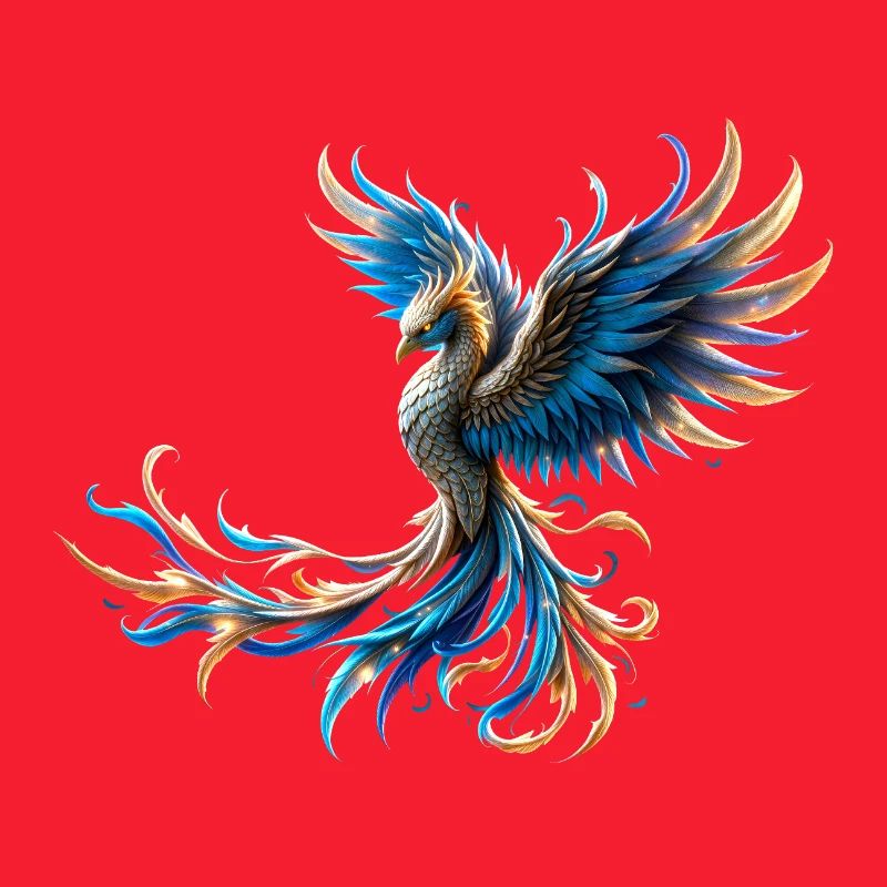 Phénix Bleu Feu