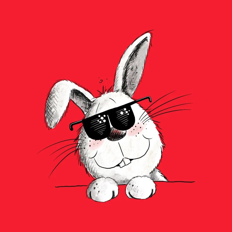 Cool rabbit with sunglasses rabbit motif rabbit