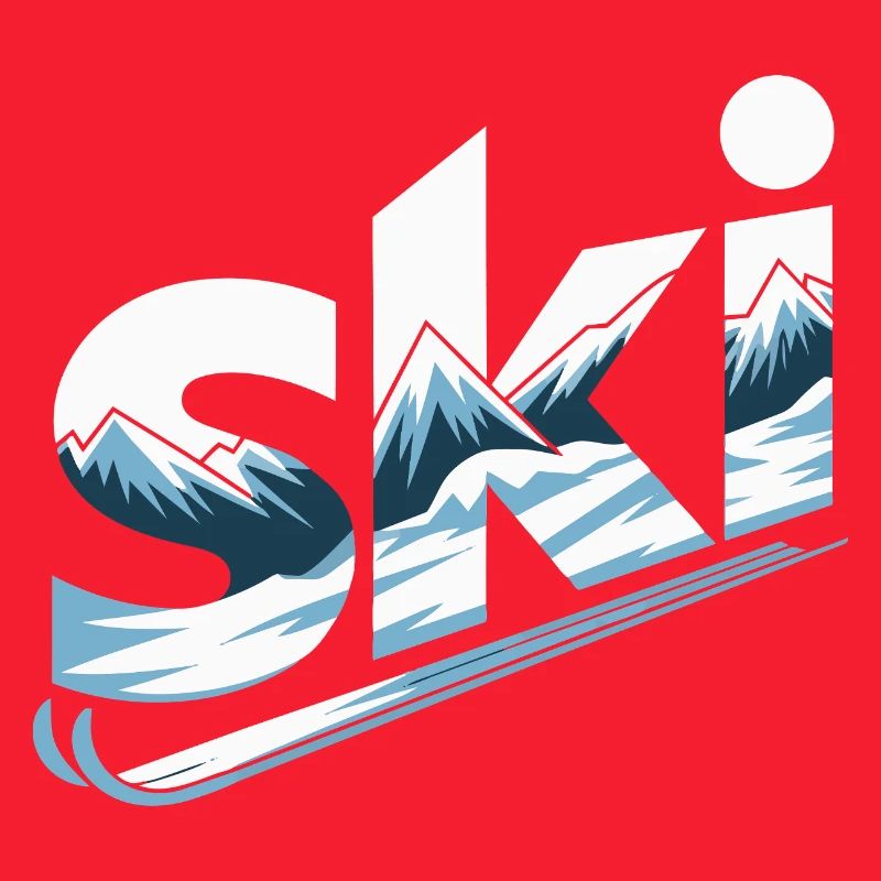 Conception faute de Panorama de la Montagne de Ski
