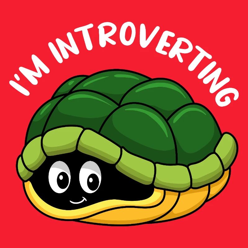 Dessin animé mignon de la carapace de tortue cachée