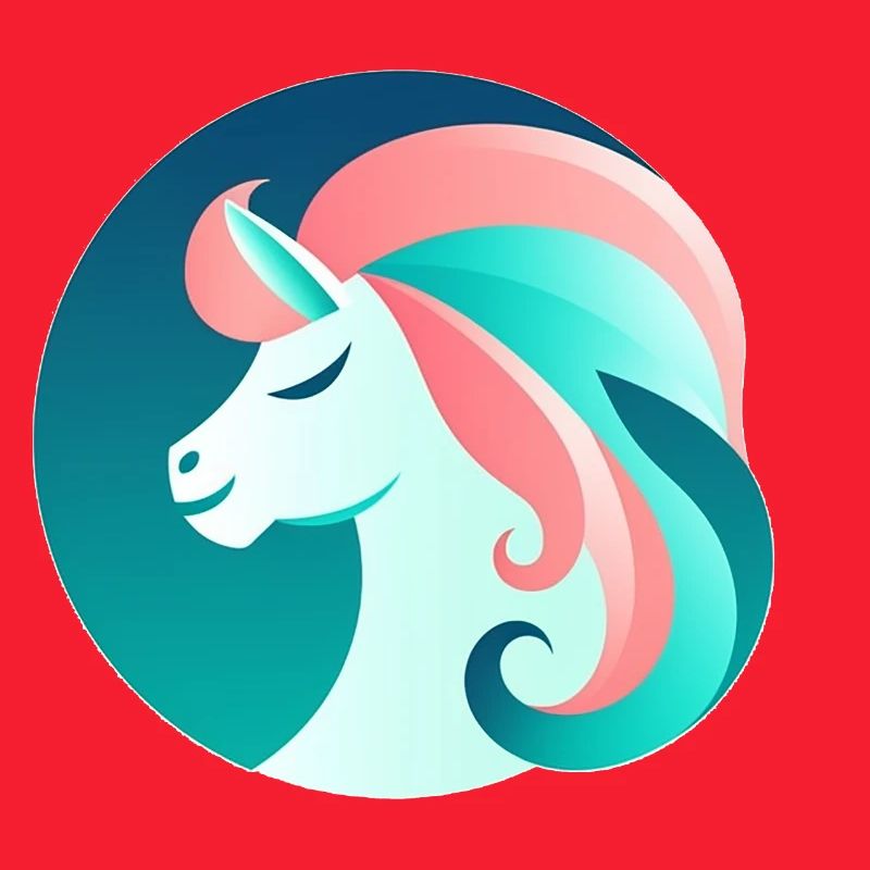 Image de rêve de licorne néon