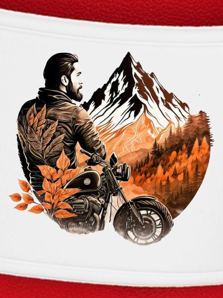 Motorrad Berge / Motorradfahrer