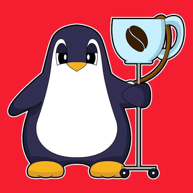 Pinguin Kaffee Tasse