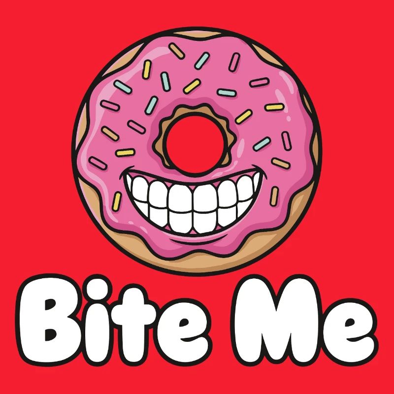 Bite Me Donut Grinsen