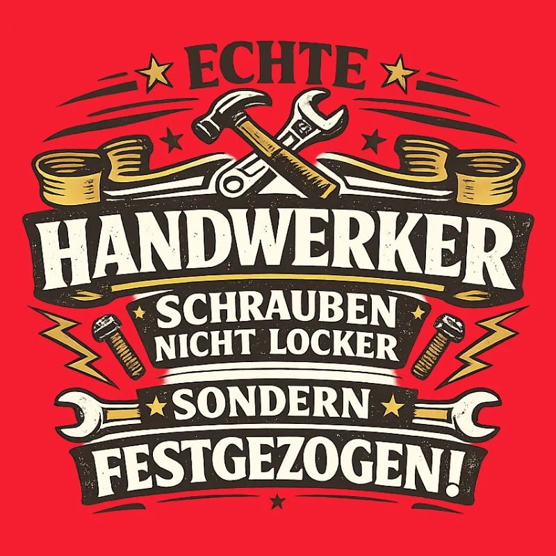 Echte Handwerker Schrauben Festgezogen