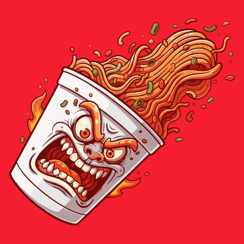 Flammender Becher Wutanfall