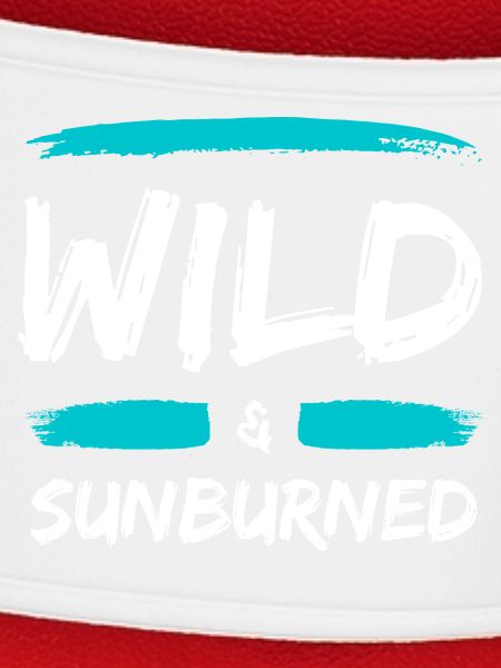 Wild & Sunburned Pinsel Text