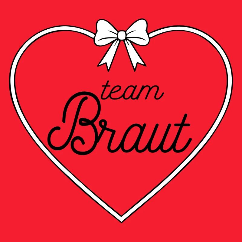 Team Bridal Heart Bow Design