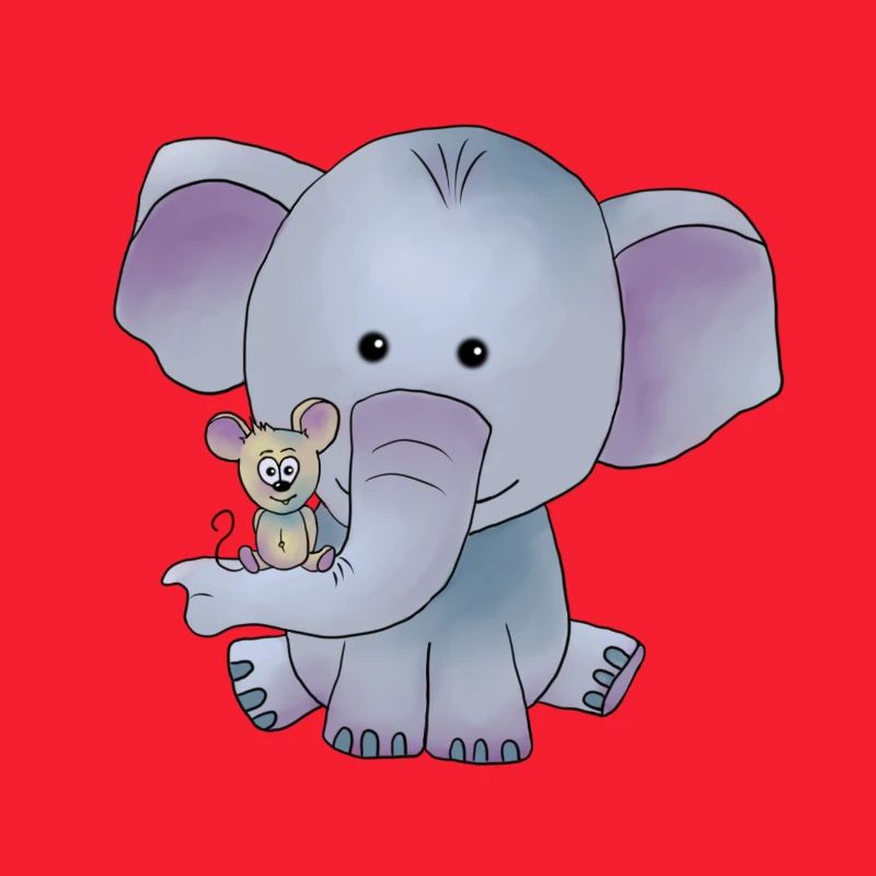 Elefant mit Maus