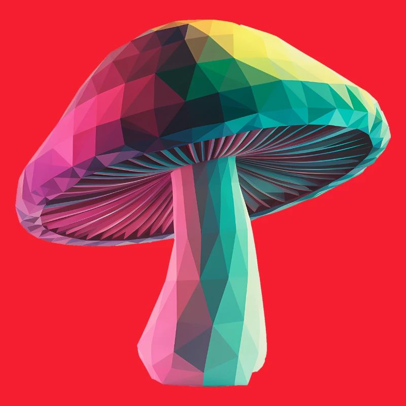 Mushroom - Cool Low Poly Logo
