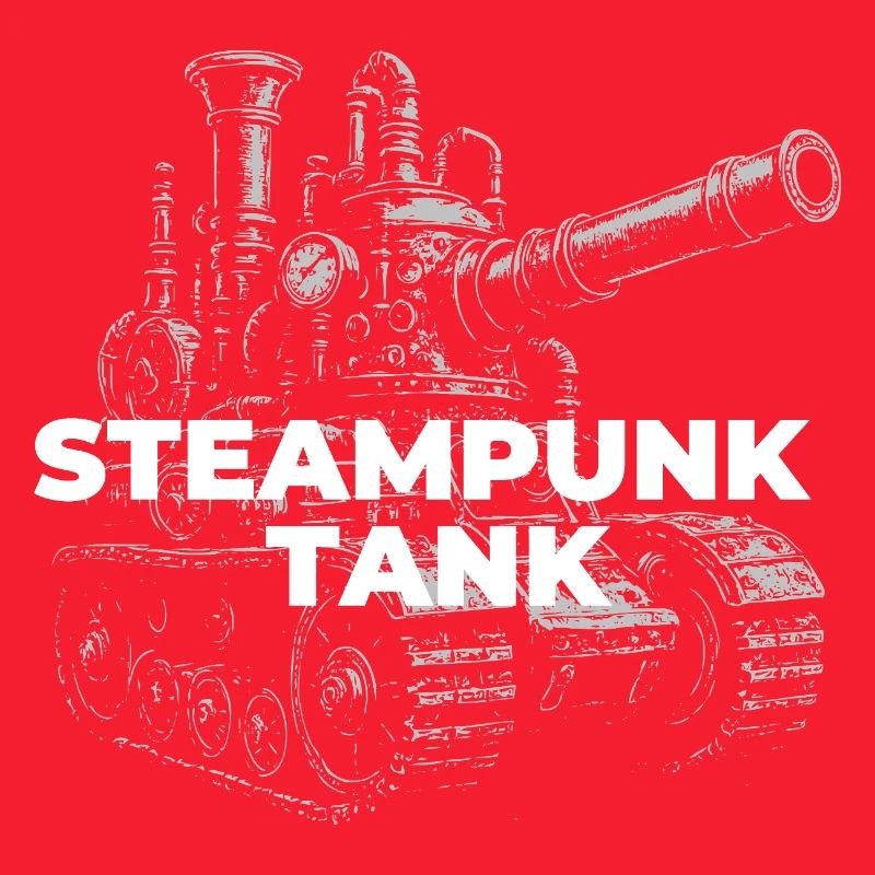 Steampunk Tank Gearwork Print