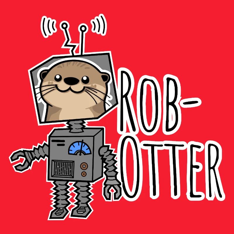Rob-Otter - Jeu de mots mi-loutre, moitié robot !