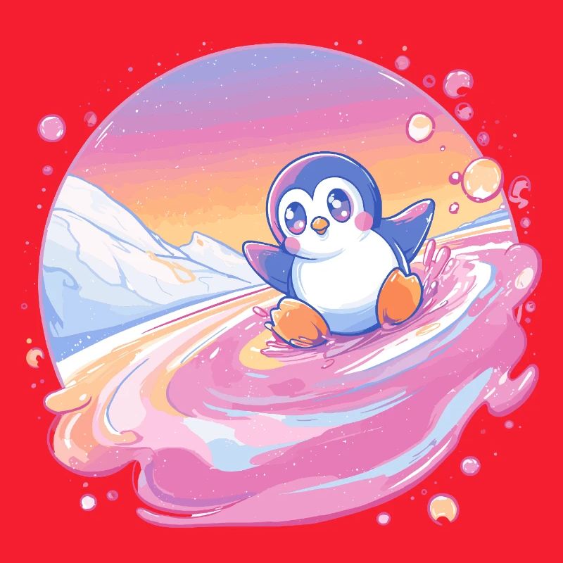 Pastell-Pinguin Spritz