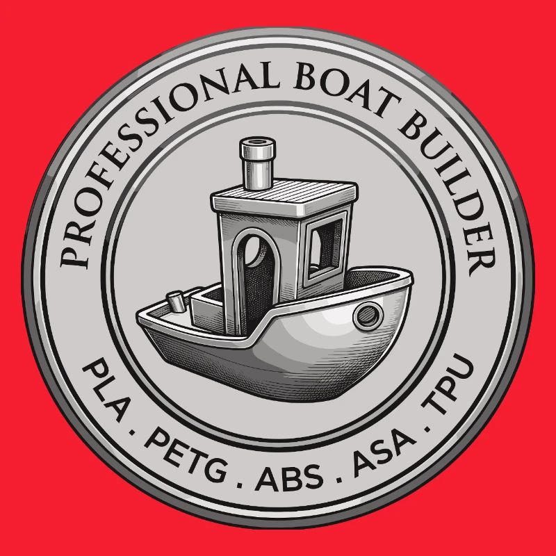 Constructeur professionnel de bateaux – Emblème d’impression 3D